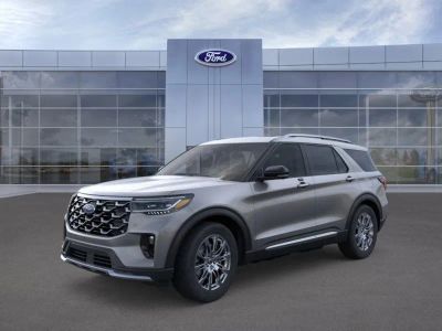2026 Ford Explorer in Carbonized Gray — front three-quarter view
