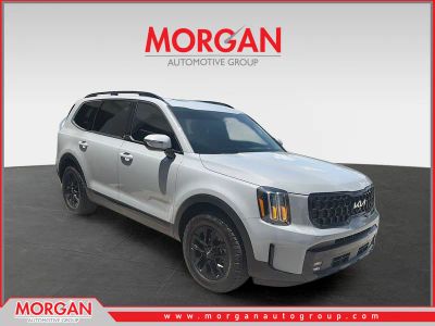 2024 Kia Telluride SX Prestige X-Pro in Wolf Gray — front three-quarter view