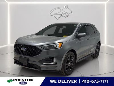 2022 Ford Edge ST-Line in Carbonized Gray — front three-quarter view