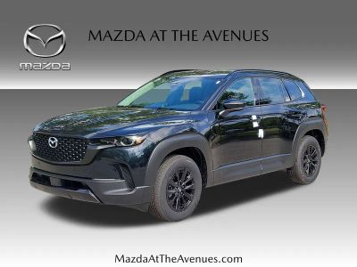 2026 Mazda CX-50 Hybrid Premium in Black — front three-quarter view