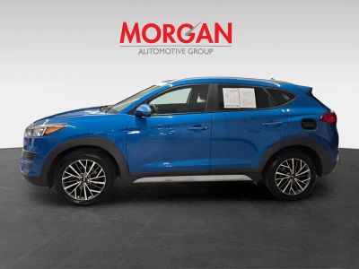 2020 Hyundai Tucson — rear three-quarter view