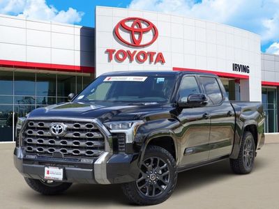 2023 Toyota Tundra Hybrid Platinum in Black — front three-quarter view
