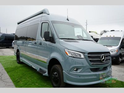 2027 Grech RV Vacanza Ion in BLUE GREY FULL BODY PAINT — front three-quarter view
