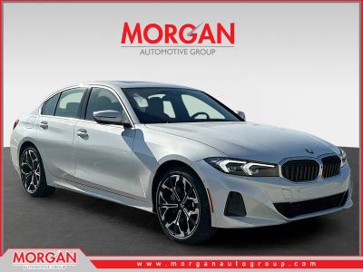 2026 BMW 3 Series 330i NA in Mineral White Metallic — front three-quarter view