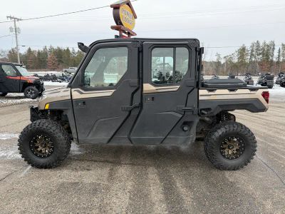 2023 Polaris Ranger Crew XP 1000 NorthStar Edition Premium R23RSU99AX in Bronson Rock Smoke — front three-quarter view