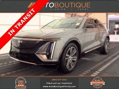 2024 Cadillac LYRIQ Luxury in Argent Silver Metallic — front three-quarter view