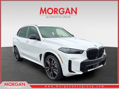 2026 BMW X5 M60i in White — front three-quarter view