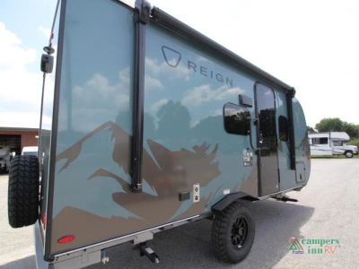 2027 Keystone RV Reign — rear three-quarter view