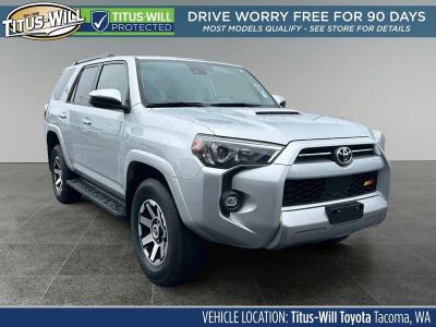 2024 Toyota 4Runner TRD Off-Road in Silver Me. — front three-quarter view
