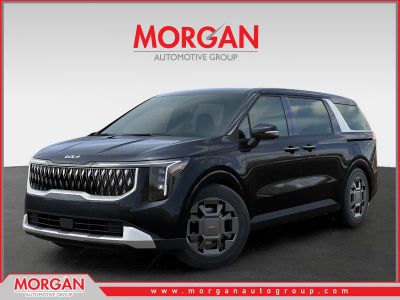 2026 Kia Carnival Hybrid EX in Panthera Metal — front three-quarter view