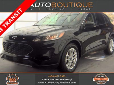 2021 Ford Escape SE in Black — front three-quarter view