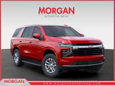 2026 Chevrolet Tahoe LS in Radiant Red Tintcoat — front three-quarter view