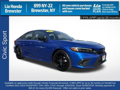 2024 Honda Civic Sedan Sport CVT — side profile view