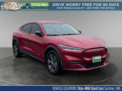 2023 Ford Mustang Mach-E Select in Red Metallic — front three-quarter view