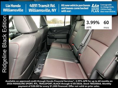2026 Honda Ridgeline Black Edition - Photo 25