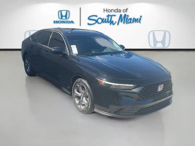 2024 Honda Accord Sedan EX in Crystal Black Pearl — front three-quarter view