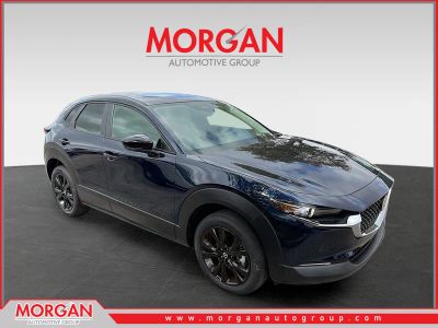 2026 Mazda CX-30 2.5 S Select Sport in Deep Crystal Blue Mica — front three-quarter view