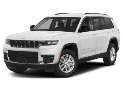 2024 Jeep Grand Cherokee L Altitude X in Bright White Clearcoat — front three-quarter view