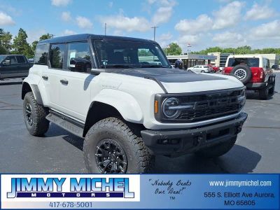 2026 Ford Bronco Raptor in Avalanche — front three-quarter view