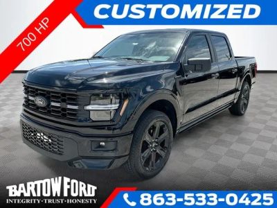 2026 Ford F-150 STX 4WD SUPERCREW (LOBO) 700HP 5.0L  SUPERCHARGED in Black Metallic — front three-quarter view