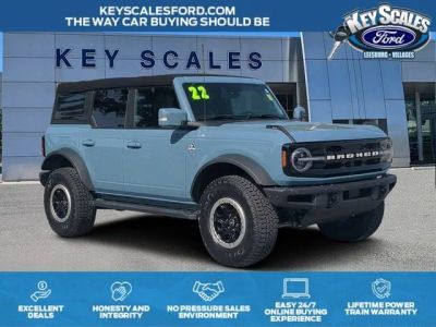 2022 Ford Bronco Outer Banks in Area 51 — front three-quarter view