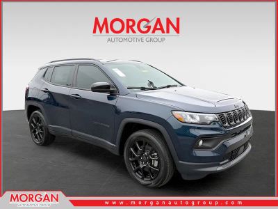 2026 Jeep Compass Latitude in Blue — front three-quarter view