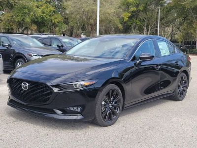 2026 Mazda Mazda3 3 2.5 Turbo Premium Plus in Black — front three-quarter view