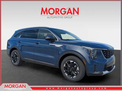 2026 Kia Sorento S in Midnight Lake Blue — front three-quarter view