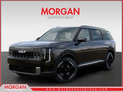 2027 Kia Telluride EX in Ebony Black — front three-quarter view