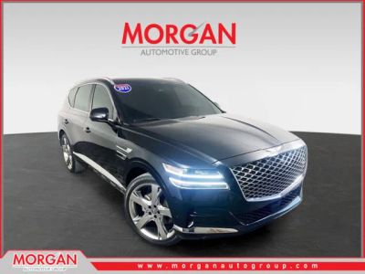 2021 Genesis GV80 2.5T in Black — front three-quarter view