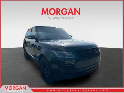 2021 Land Rover Range Rover Base in Black — front three-quarter view