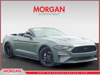 2020 Ford Mustang GT Premium in Oxford White — front three-quarter view