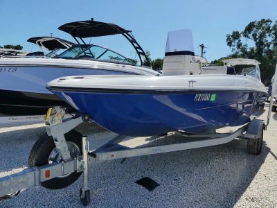 2017 Bayliner Element F18 — rear three-quarter view