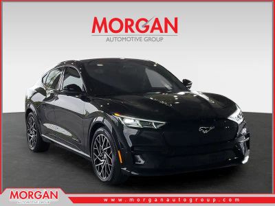 2023 Ford Mustang Mach-E GT in Shadow Black — front three-quarter view