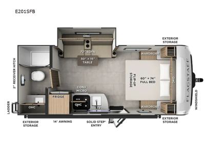 2027 Forest River RV Flagstaff E-Pro — side profile view