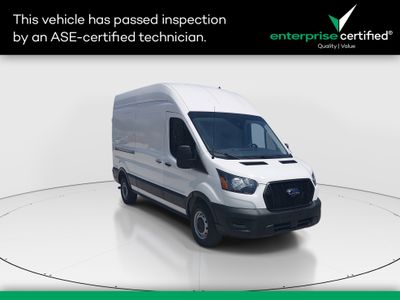 2024 Ford Transit Cargo Van T-250 148" Hi Rf 9070 GVWR RWD — front three-quarter view