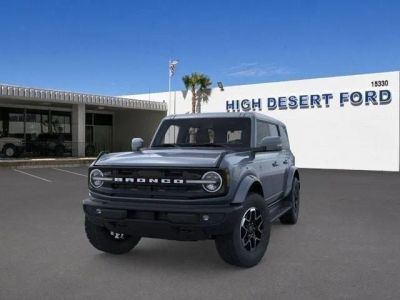 2025 Ford Bronco Outer Banks in Azure Gray Metallic Tri-Coat — front three-quarter view