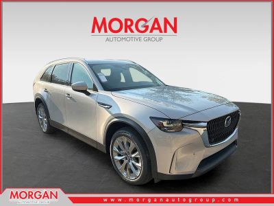 2026 Mazda CX-90 PHEV Preferred in Silver — front three-quarter view
