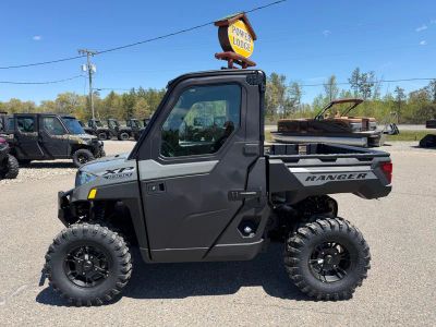2027 Polaris Ranger XP 1000 Cab R27RRM99A4 in Avalanche Gray — front three-quarter view