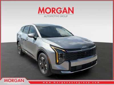 2026 Kia Sportage Hybrid LX in Steel Gray — front three-quarter view