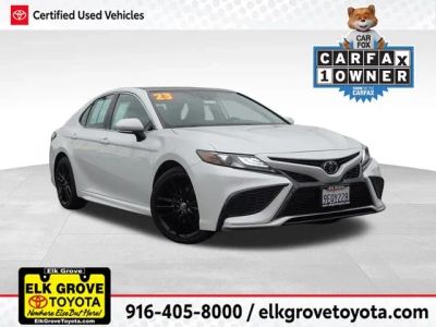 2023 Toyota Camry XSE in Beige — front three-quarter view