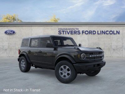 2026 Ford Bronco Big Bend in Shadow Black — front three-quarter view