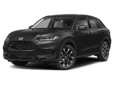 2027 Honda HR-V EX-L in Crystal Black Pearl — front three-quarter view