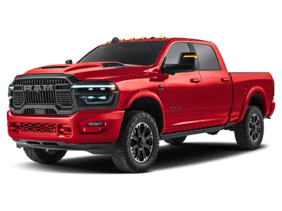 2026 RAM 2500 Rebel in Molten Red Pearl-Coat Exterior Paint — front three-quarter view