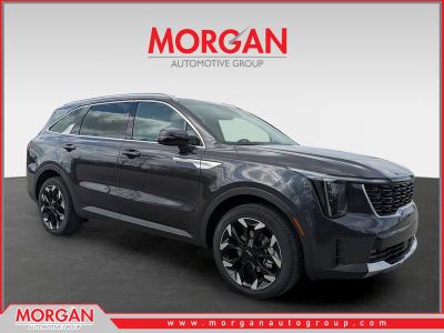 2026 Kia Sorento EX in Panthera Metal — front three-quarter view