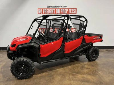 2023 Honda® Pioneer 1000-6 Deluxe Crew — front three-quarter view