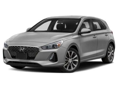 2020 Hyundai Elantra GT in Fluid Metal — front three-quarter view