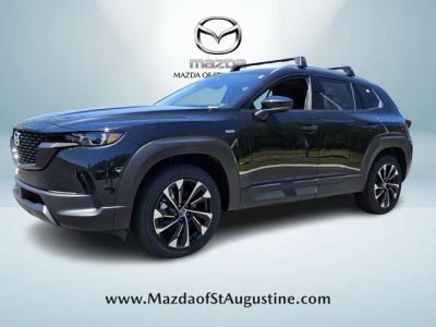 2025 Mazda CX-50 Hybrid Premium Plus in Black — front three-quarter view