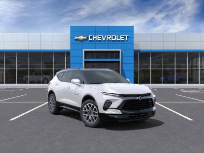 2025 Chevrolet Blazer RS in Iridescent Pearl Tricoat — front three-quarter view
