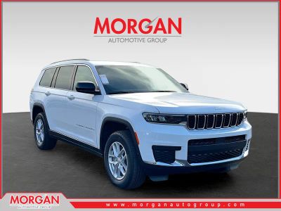 2026 Jeep Grand Cherokee L Laredo in White/off-white — front three-quarter view